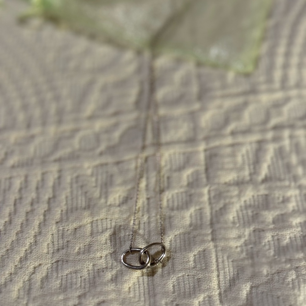 Tiffany Sterling Silver Interlocking Rings Necklace